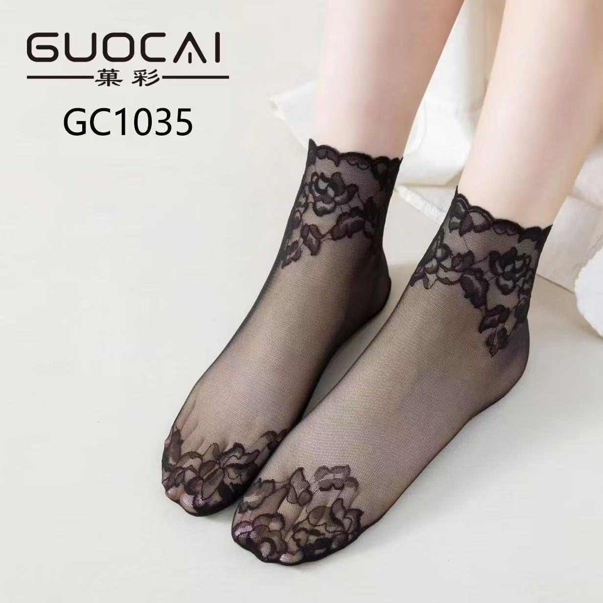 جوراب زنانه نیم ساق GHOCAI