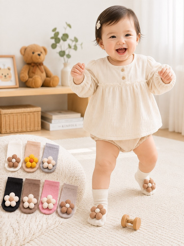 جوراب نوزادی طرحدار