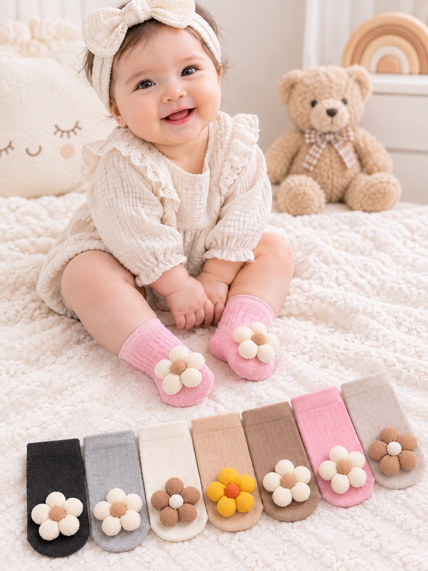 جوراب نوزادی طرحدار
